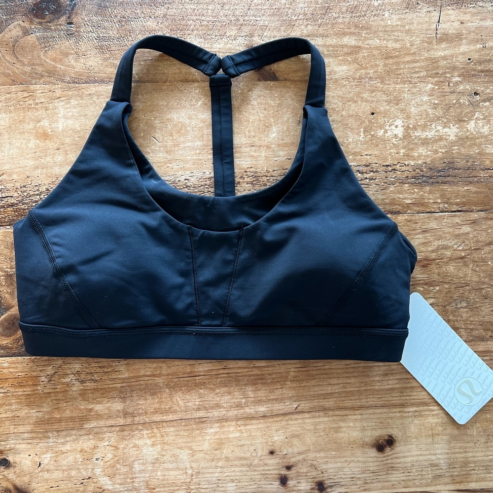 NWT Lululemon Pack It In Bra Black size 12